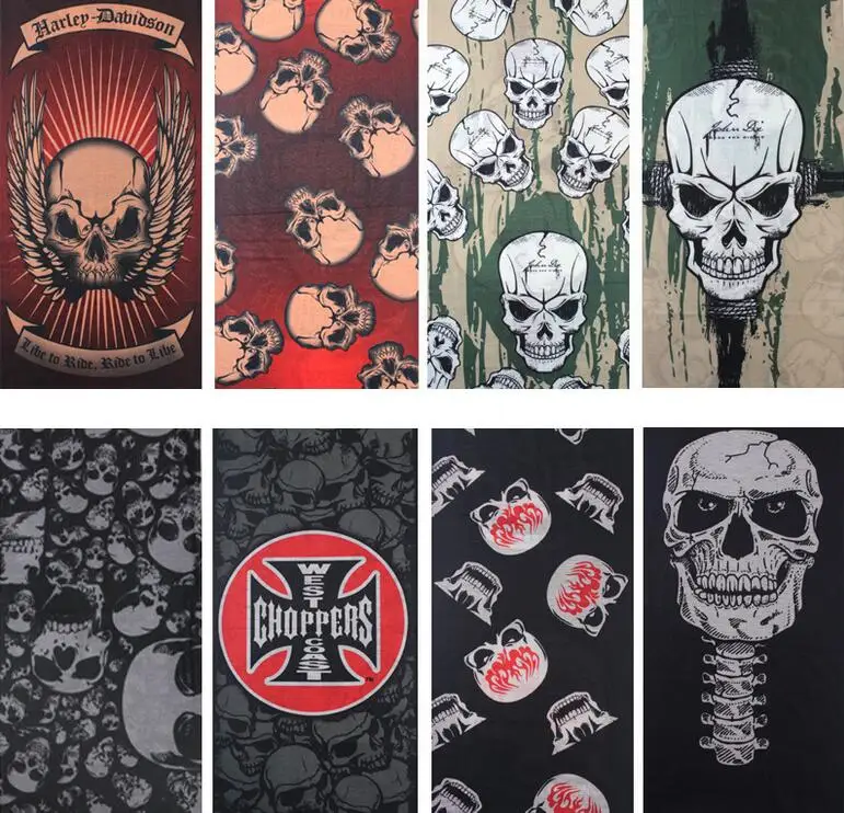 40 стилей маска для косплея на Хэллоуин Череп призрак шарф Шейная теплая с черепом