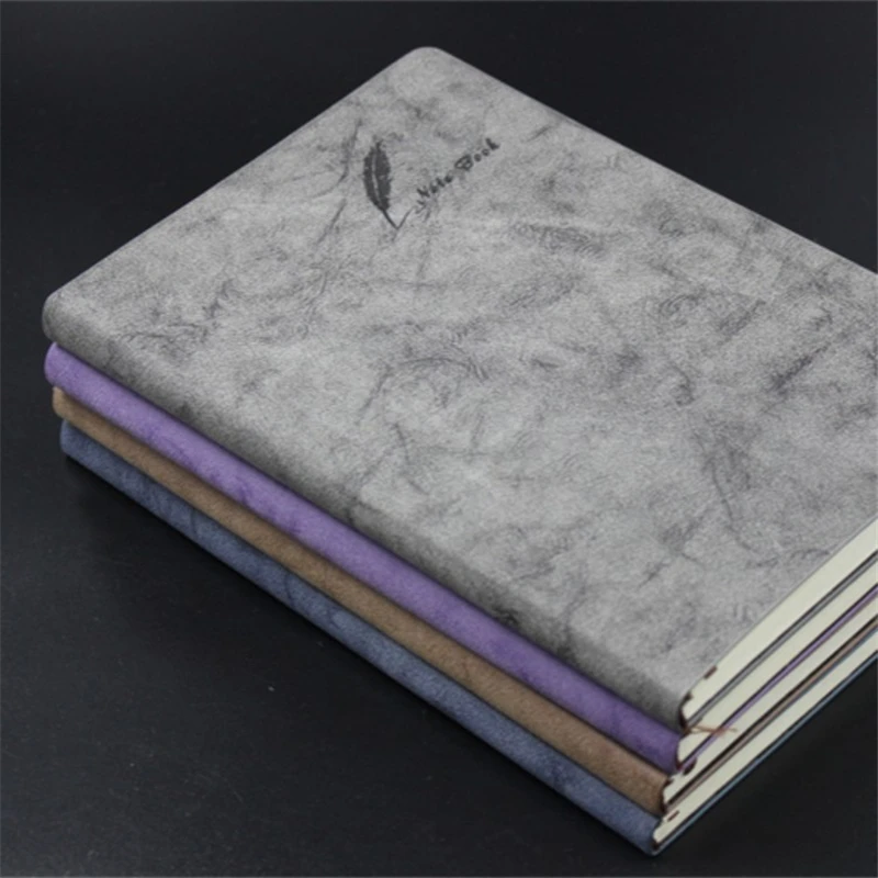 Мягкая кожа a5 Винтаж Тетрадь школьные принадлежности канцелярские 120 Простыни