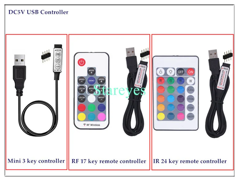 SMD 5050 RGB Светодиодные ленты DC 5 В USB светодио дный полосы света Гибкие IP20 IP65 Водонепроницаемый лента 1 м 2 м 3 м 4 м 5 м Добавить пульт дистанционного управления для ТВ фон