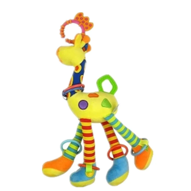45CM One Piece High Quality Cute Giraffe Baby Stroller Toy Hanging Bed Hung With Rattles Stuffed Toys | Игрушки и хобби