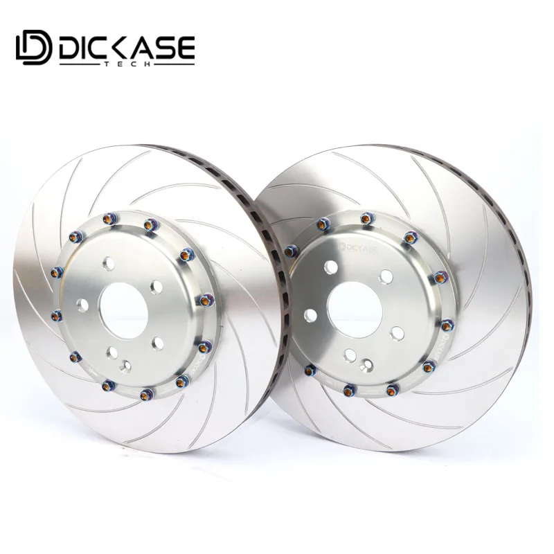 High performance drilled and slotted style 345*28mm disc with customize 5*112 PCD bell for skoda karoq | Автомобили и мотоциклы