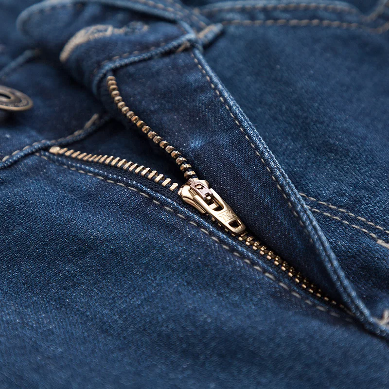 SEMIR 2019 джинсы мужские прямые синие тянущиеся джинсовые штаны большие размеры