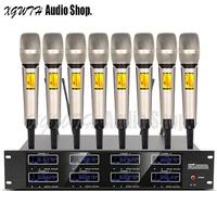 professional 800 channels skm9000 uhf wireless microphone system 8 dynamic handheld dj stage performance karaoke dj wireless mic
