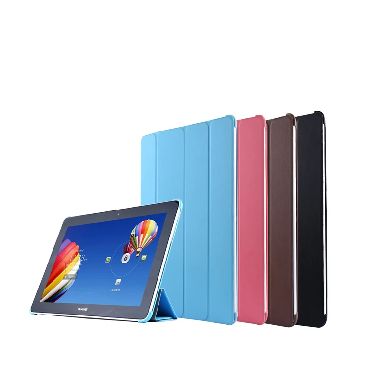 Чехол для Huawei MediaPad 10 Link + 1 дюйма трехскладной кожаный чехол книжка с подставкой