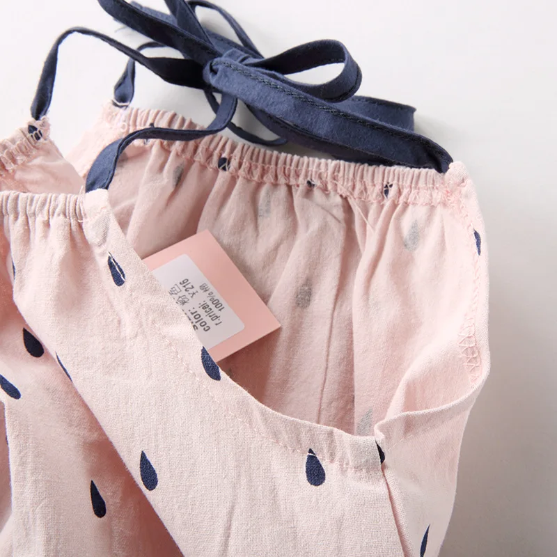 Детская летняя одежда на лямках для девочек с цветным принтом детская розовая