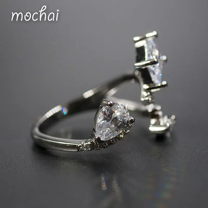 Простой crystle18k Золотой квадрат и Овальный Шарм манжеты Кольца проложить AAA