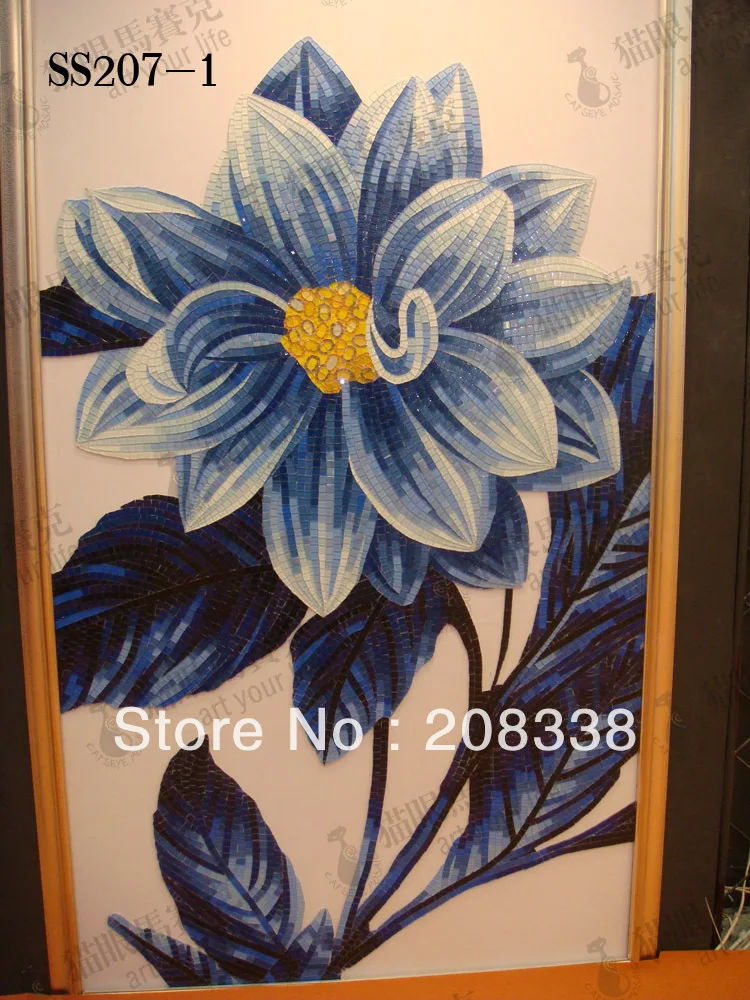 Декоративная стеклянная мозаичная плитка ручной работы с богатыми цветами