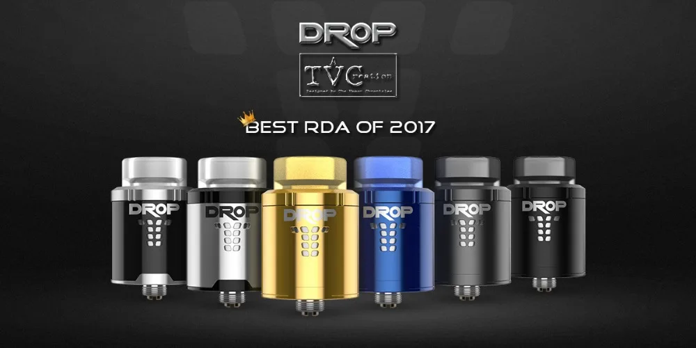 Digiflavor Drop RDA BF squonk 510 pin 24 мм электронная сигарета танк большой пост-отверстия ступенчатый воздушный поток Дизайн VS zeus x