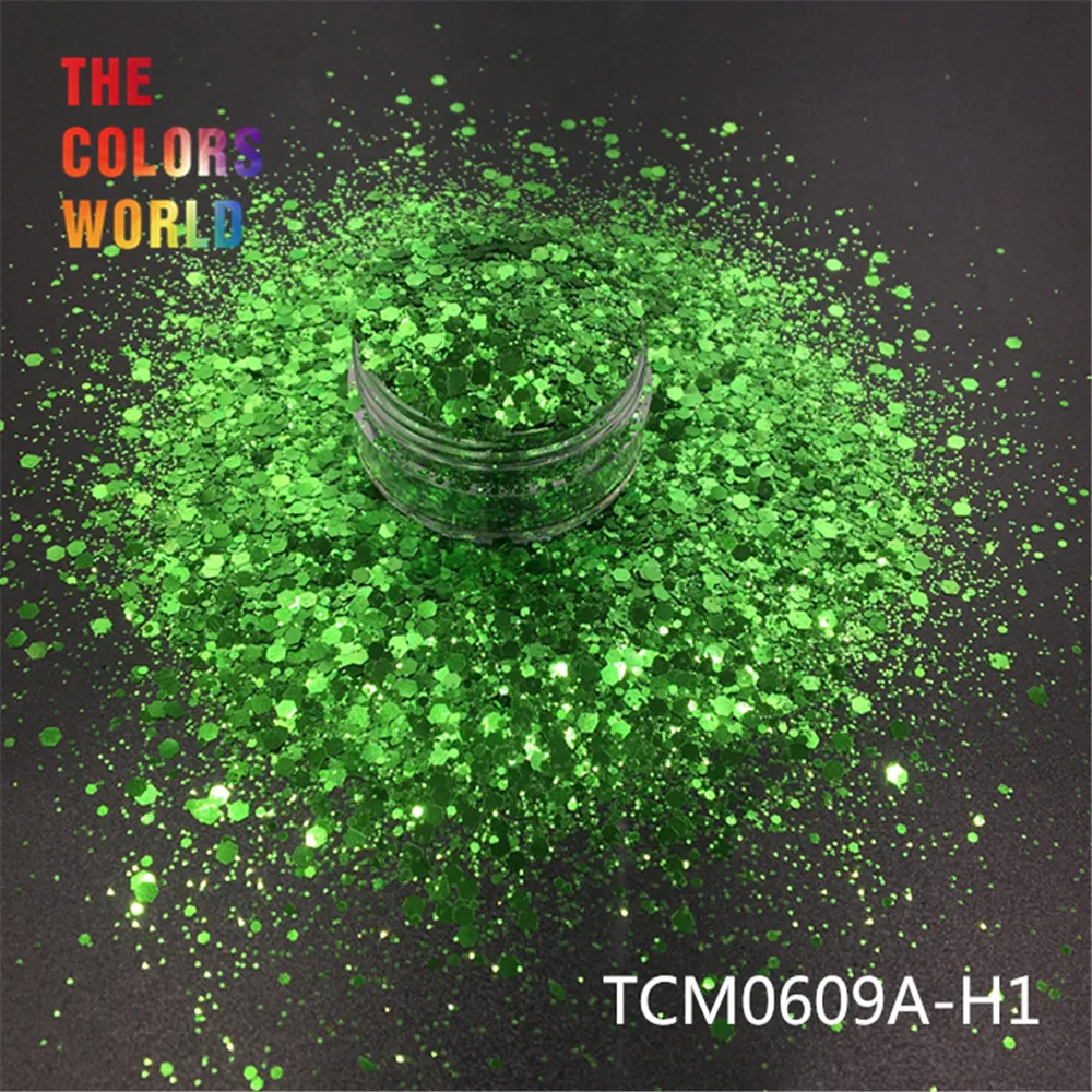 TCT-193 Шестигранная форма металлический обычный цвет лак для ногтей для дизайна ногтей DIY Украшение для тела макияж FacePainting Руководство DIY
