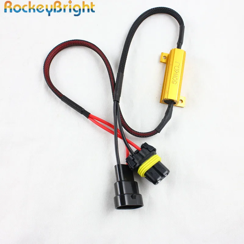 Rockeybright 50 Вт 6 Ом H7 H8/H9/H11 9005 9006 Автомобильные светодиодные противотуманные фары