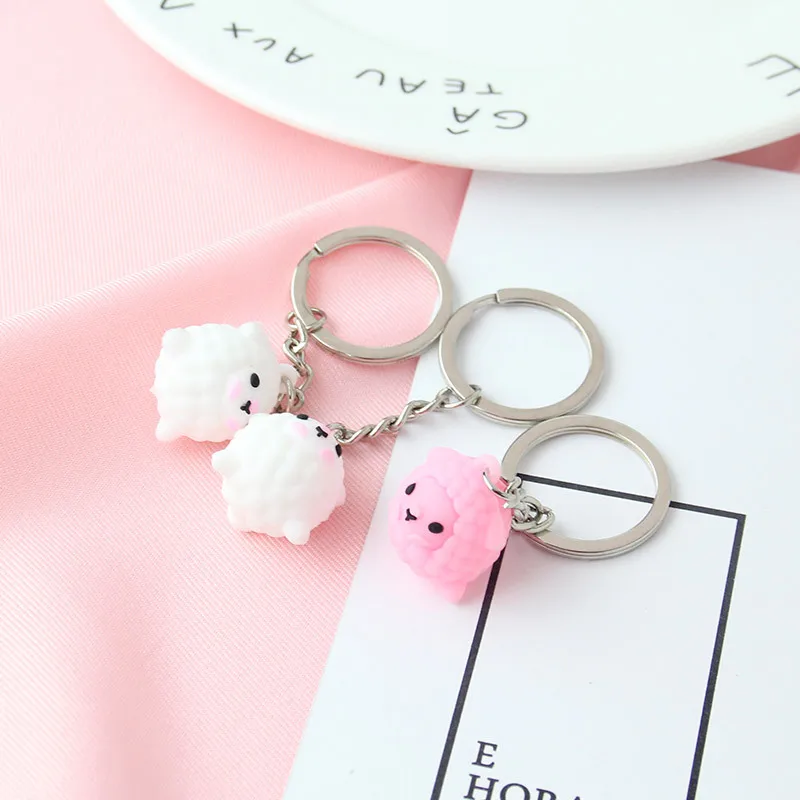 2019 new Fashion cute three-dimensional cartoon owl key chain small animal soft silicone girls bag pendant | Украшения и