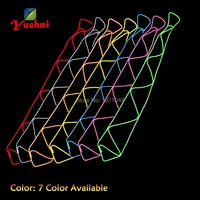 fashion hip hop glow party decoration el wire glowing tie led neon fluorescent necktie wholesale product 30pieces