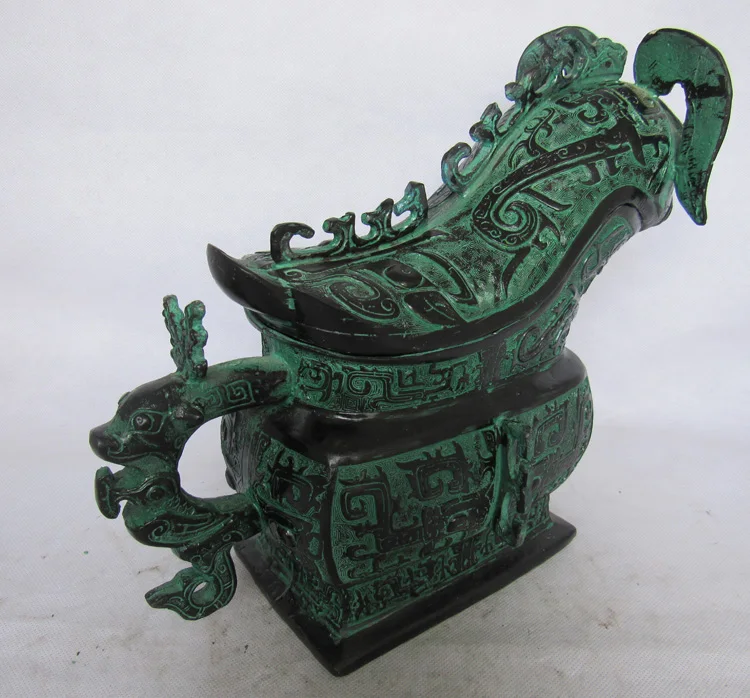 Антикварный антиквариат Китайский медный бокал для вина|glass glass|glass wine glassglass |