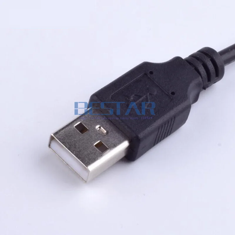 Черный адаптер питания постоянного тока USB переходник в постоянный ток 5 5*2 1/5 1 мм x