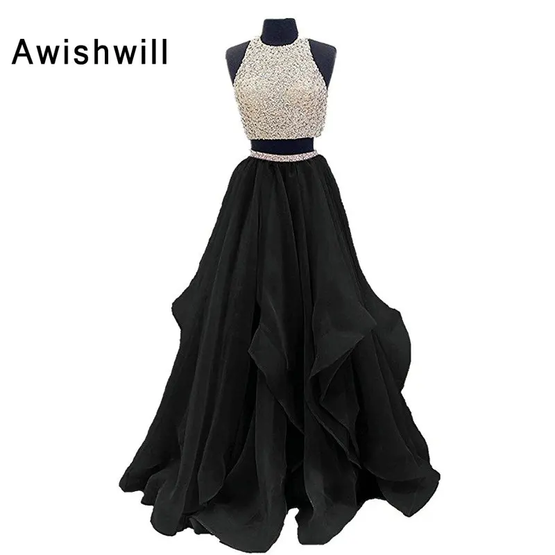 Robe De Soiree 2020 Новое поступление без рукавов трапециевидная форма топ из органзы а
