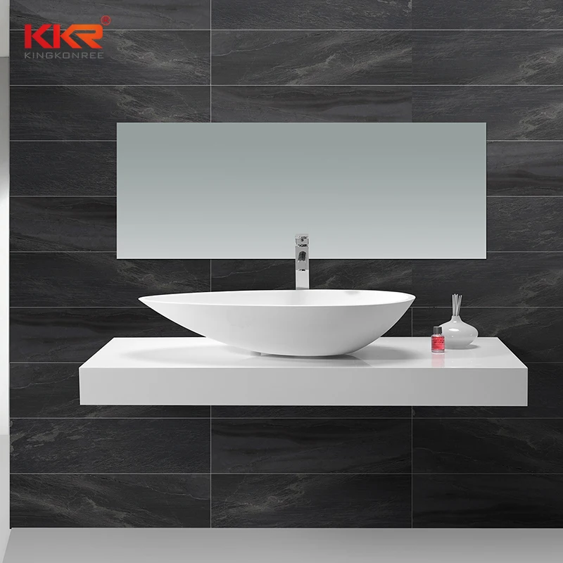 KKR solid surface material artificial stone table top wash basin KKR-1502 | Обустройство дома