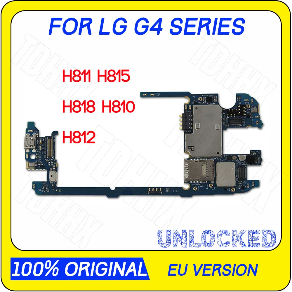 Оригинальная разблокированная материнская плата для LG G4 H811 H815 H818 H810 H812 32 ГБ с