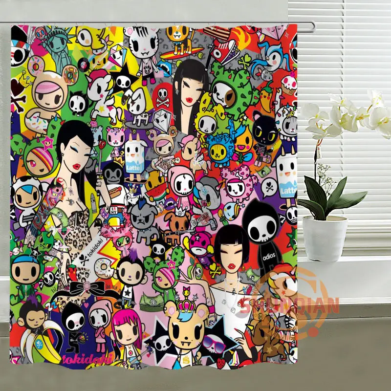 Tokidoki занавеска для душа очень красивый подарок модная ткань из полиэстера с