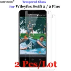2 шт.лот закаленное стекло Wileyfox Swift2 9H 2.5D Премиум Защитная пленка для экрана Wileyfox Swift 22 + Plus 5,0