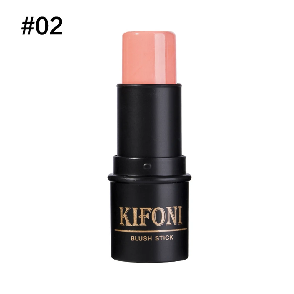 02 Кифони 4 цвета Запеченные Румяна лицо минеральный пигмент водонепроницаемый румяна-стик Палитра крем для щёк стойкий телесный косметический TSLM2 - Цвет: 02