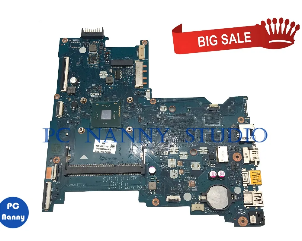 Pananny для hp 250 G5 материнская плата 854944-601 854944-001 аккумулятор большой емкости SR2KN N3060 BDL50 LA-D702P DDR3 материнская плата для ноутбука тестирование