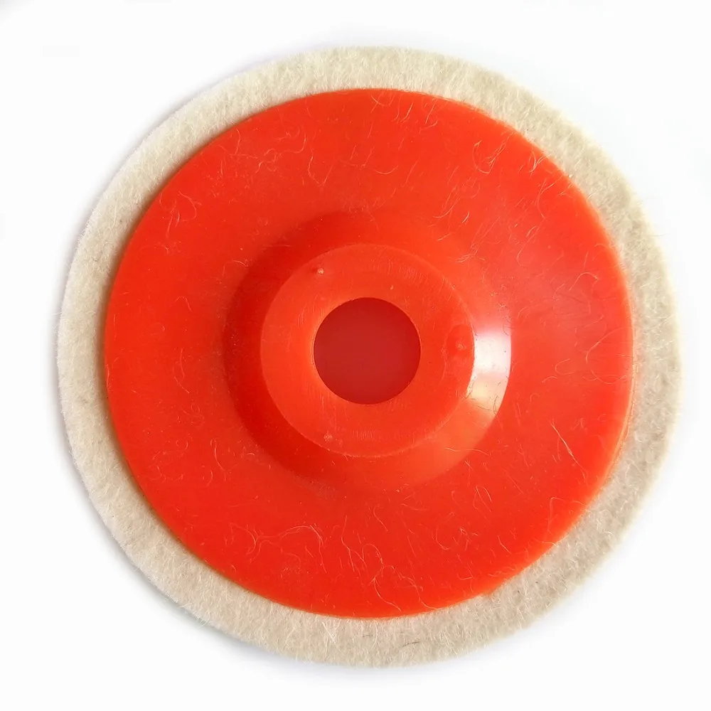 

100mm wool polishing wheel felting wool grinding disc abrasive brush dremel power tool rotary tool accessories woodworking