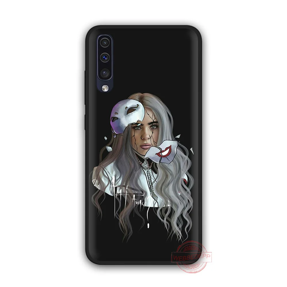 4 WEBBEDEPP Billie eilish Радуга blohsh океана глаз мягкий чехол для samsung A3 для детей 5, 6, 7, 8, 9, J6 A10 A20 A30 A40 A50 A60 A70 M10 20 30 40 - Цвет: 4