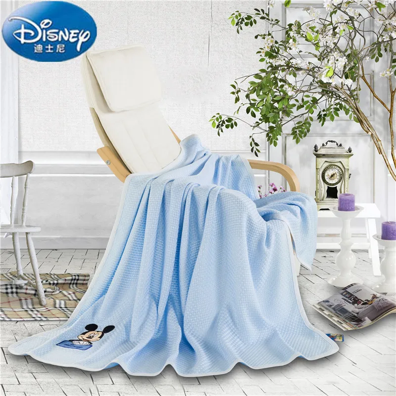 Disney аутентичный Синий Микки Маус мягкое бамбуковое волокно одеяло бросок для