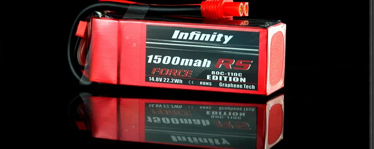 Infinity перезаряжаемая Lipo батарея 4S 14 8 V 1500mah 110C гоночная Спецификация для