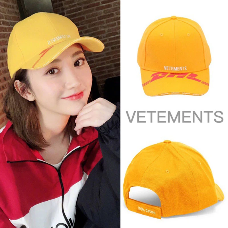 DHL, мужская шляпа, мужская, женская, летняя, желтая, DHL, Мужская бейсболка, повседневная, хип-хоп, регулируемая, DHL, мужская Кепка