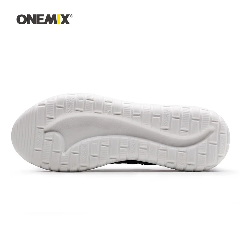 Onemix мужские кроссовки для бега женщин черные дышащие дизайнерские спортивные на