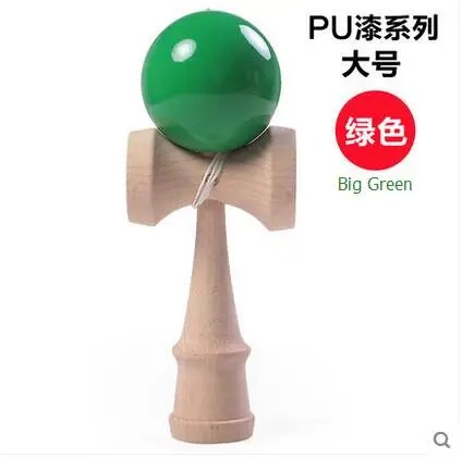 Big Green Высококачественная игрушка кендама Мячи игрушки трещины резиновые jumbo kendama игрушки для детей Япония спортивные игрушки - Цвет: Big Green