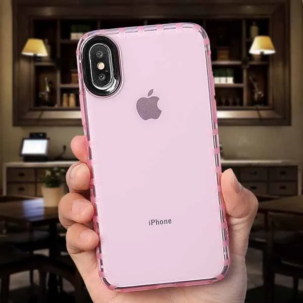 Transparent Pink Противоударные однотонные Чехлы LOVECOM с защитой камеры для iPhone 11 Pro Max XS Max XR 6 6S 7 8 Plus X Мягкая задняя крышка из ТПУ - Цвет: Transparent Pink
