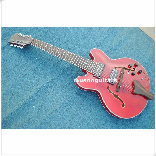 Новый бренд электрическая 8 строка джазовой гитары|jazz guitar|brand guitarguitars brands |