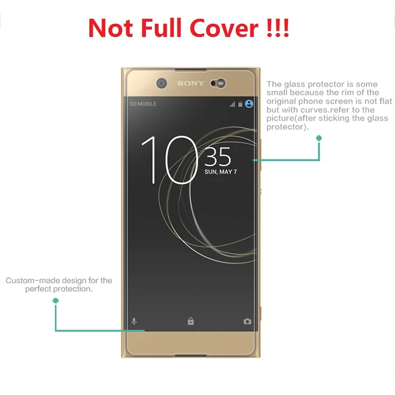 Защитное стекло для Sony Xperia XA2 XA XA1 Ultra Plus закаленное ультратонкая пленка защиты