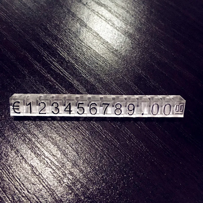 14 шт. мини кубики с цифрами в евро долларах монтажные блоки табличка поп ценовая