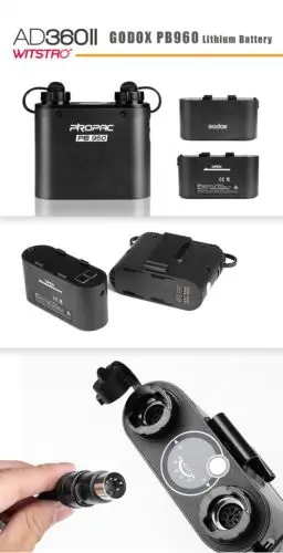 Godox AD360II-N 360 W GN80 Вспышка Speedlite + PB960 Батарея черный комплект для Nik0n | Электроника