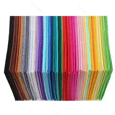 Новые 40 шт радужные красочные войлочные листы DIY ремесло полиэстер полушерстяная