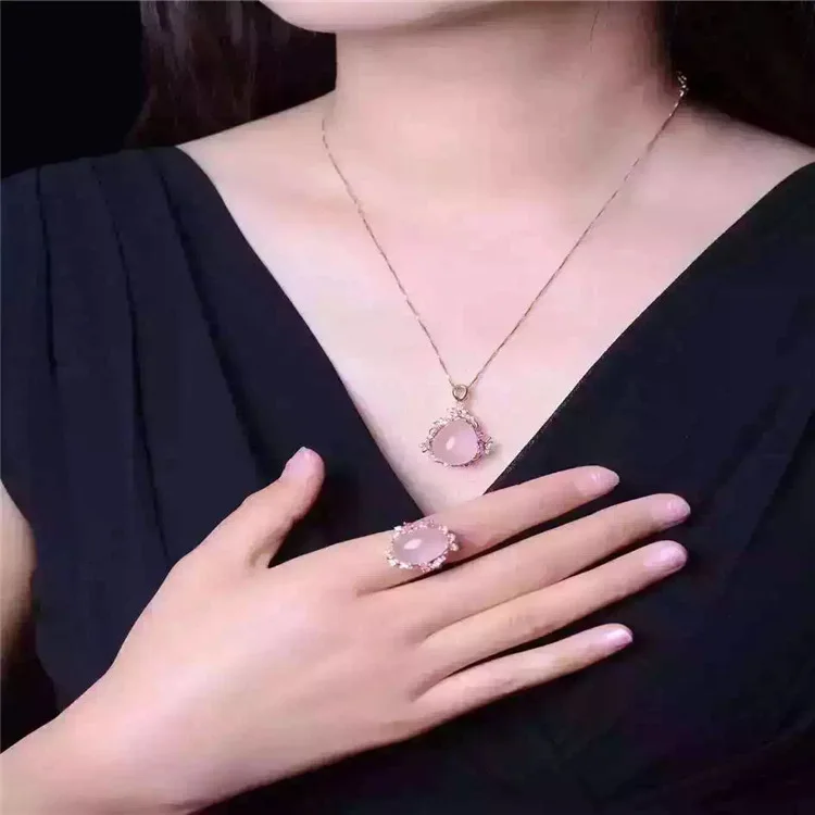 KJJEAXCMY boutique jewels S925 Серебряная Инкрустация платина розовое золото hibiscus Кристалл
