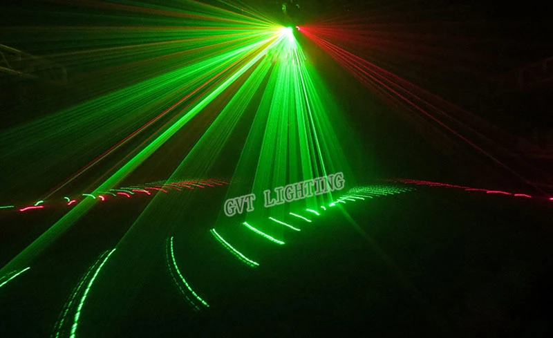 Лазерный светильник с 6 линзами DMX RGB Полноцветный лазерный светильник для дома вечерние DJ KTV ночной клуб проектор большие эффекты сценический светильник ing