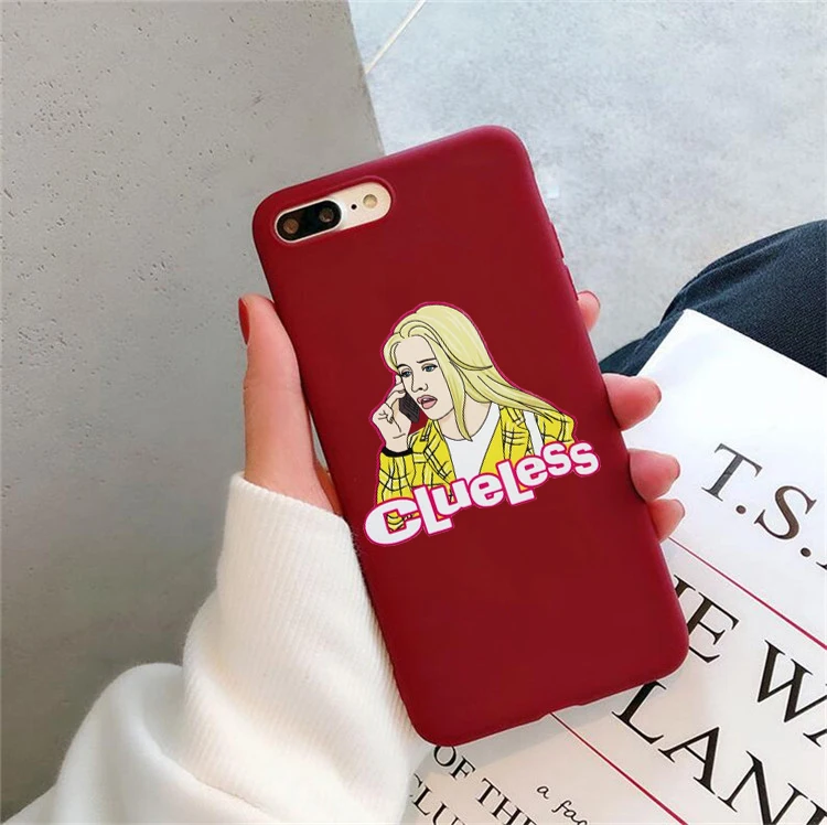 Бесclueless, как если бы цветной мягкий силиконовый мягкий чехол для телефона силиконовый чехол для Apple iPhone 6 6s 7 8 Plus X XR XS MAX