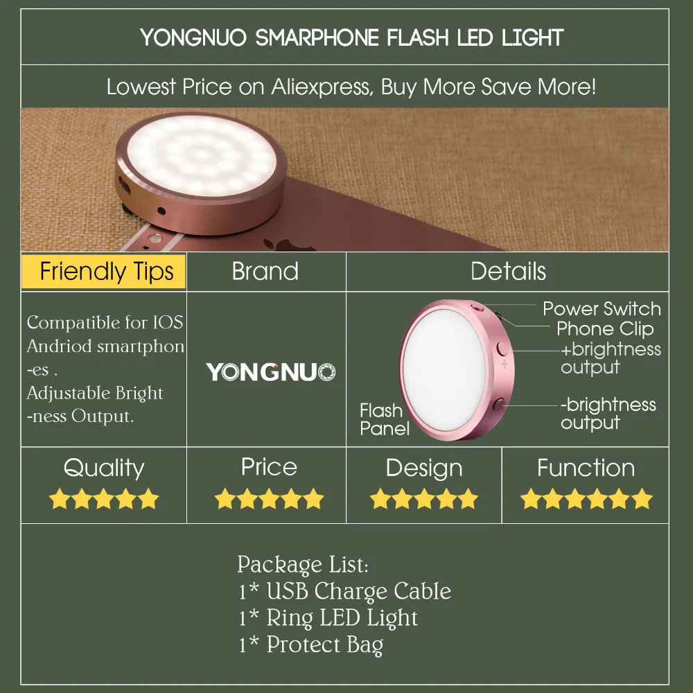 2016 модное светильнка в форме кольцо для телефонов светодиодая вспышка селфи iPhone