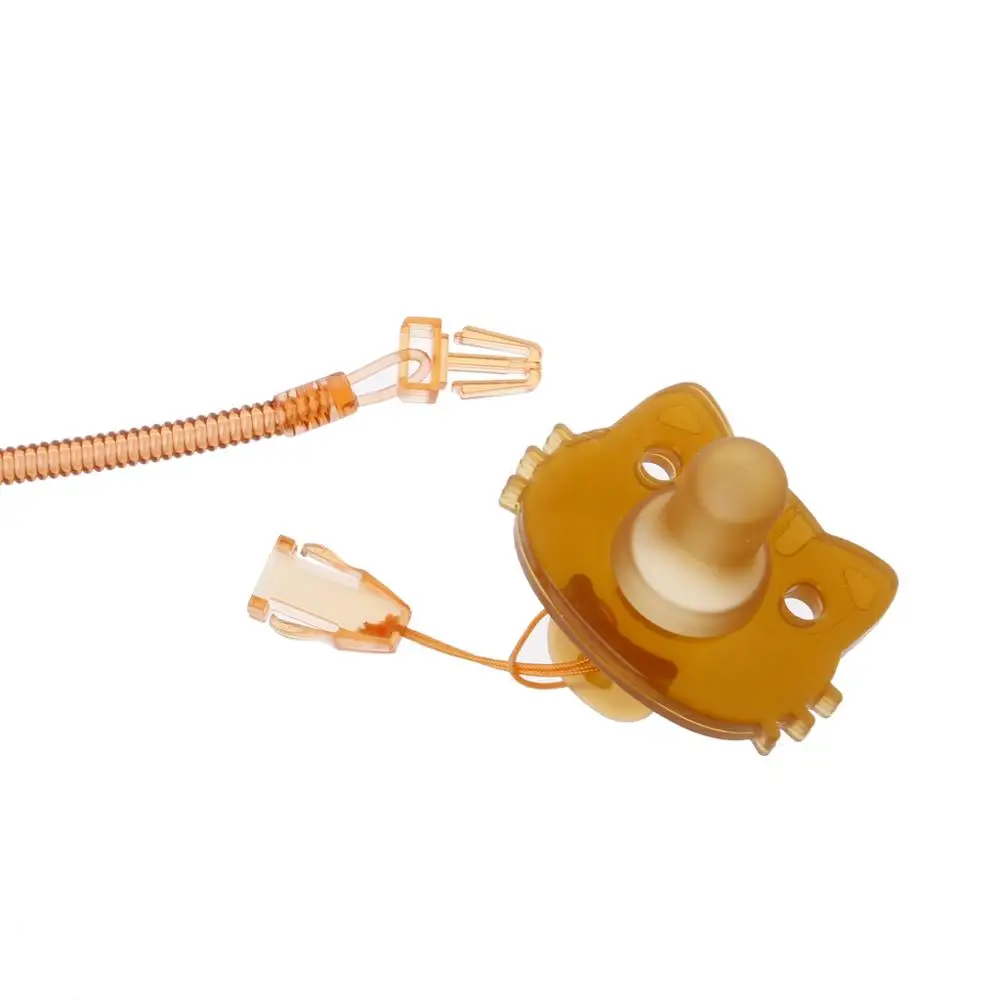 Spring Soother Nipple Clip Chain With Baby Pacifier and Portable Box Infant Toddler Dummy Holder Strap | Мать и ребенок