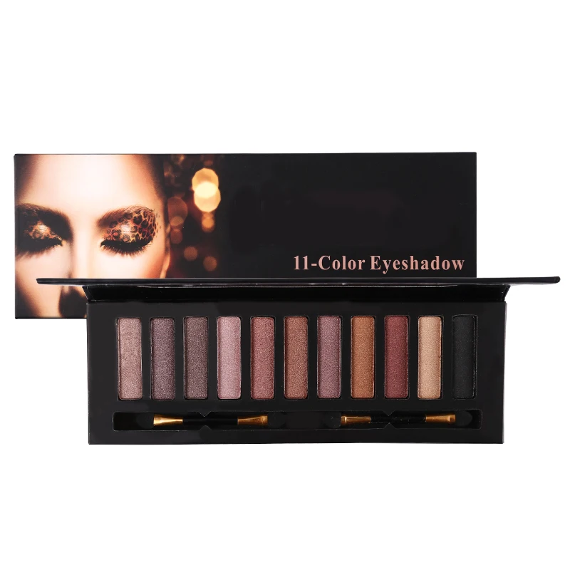 Брендовая косметика для глаз 11 видов цветов мерцающие тени век Палетка с
