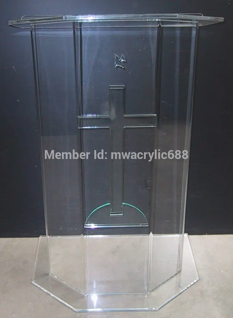 

Free Shipping Beautiful Price Reasonable Clean Acrylic Podium Pulpit Lectern
