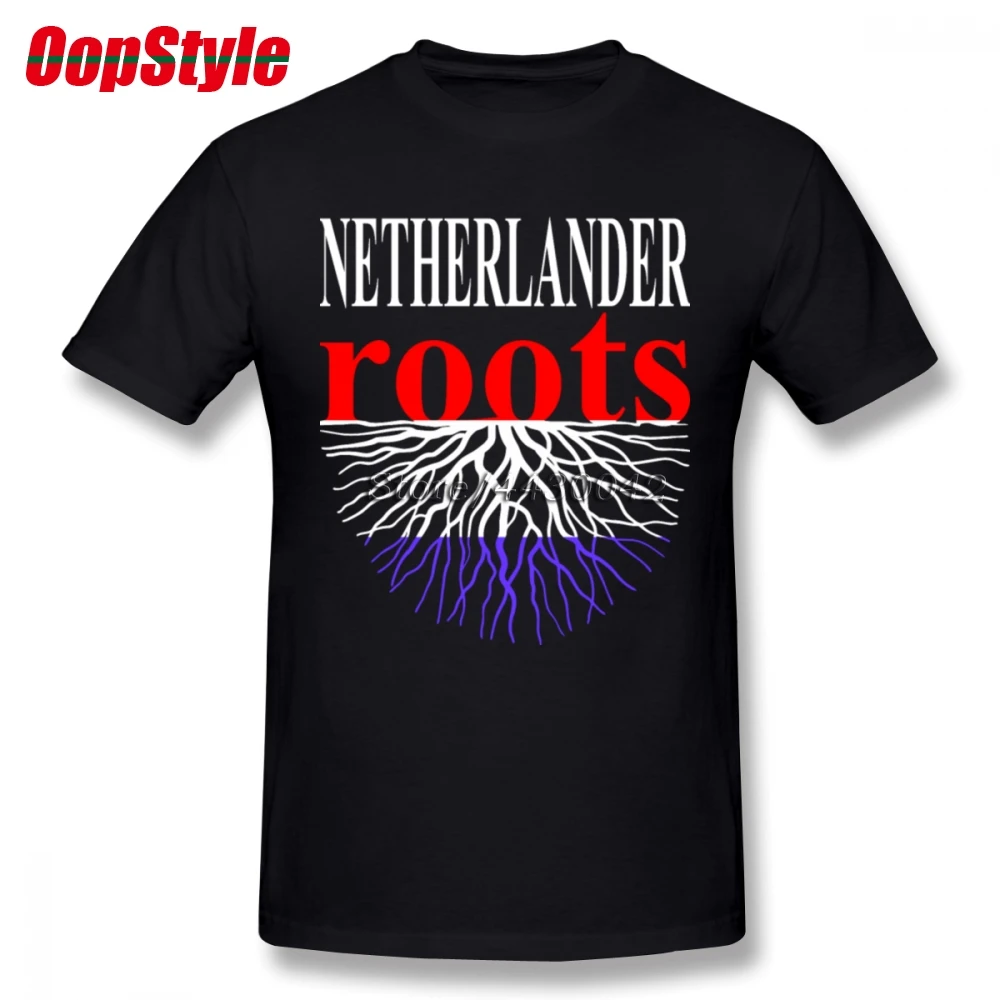 Мужская хлопковая футболка Netherlander Roots с флагом Нидерландов большие размеры 4XL 5XL