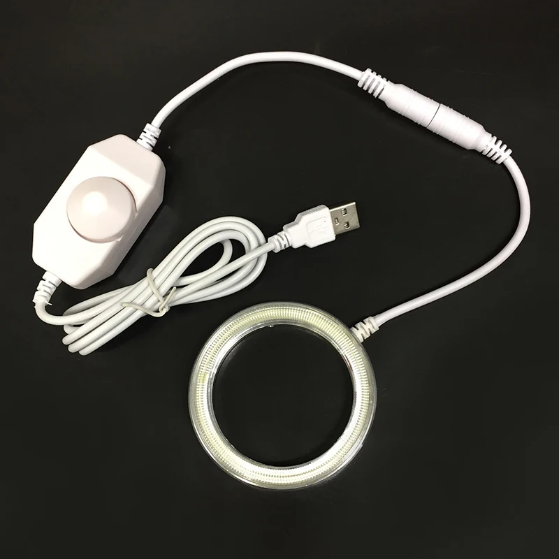 Стерео микроскоп светодиодный кольцевой светильник ing Top освещение лампа регулируемый светильник источник очень тонкий всего 9 мм с USB портом аксессуары