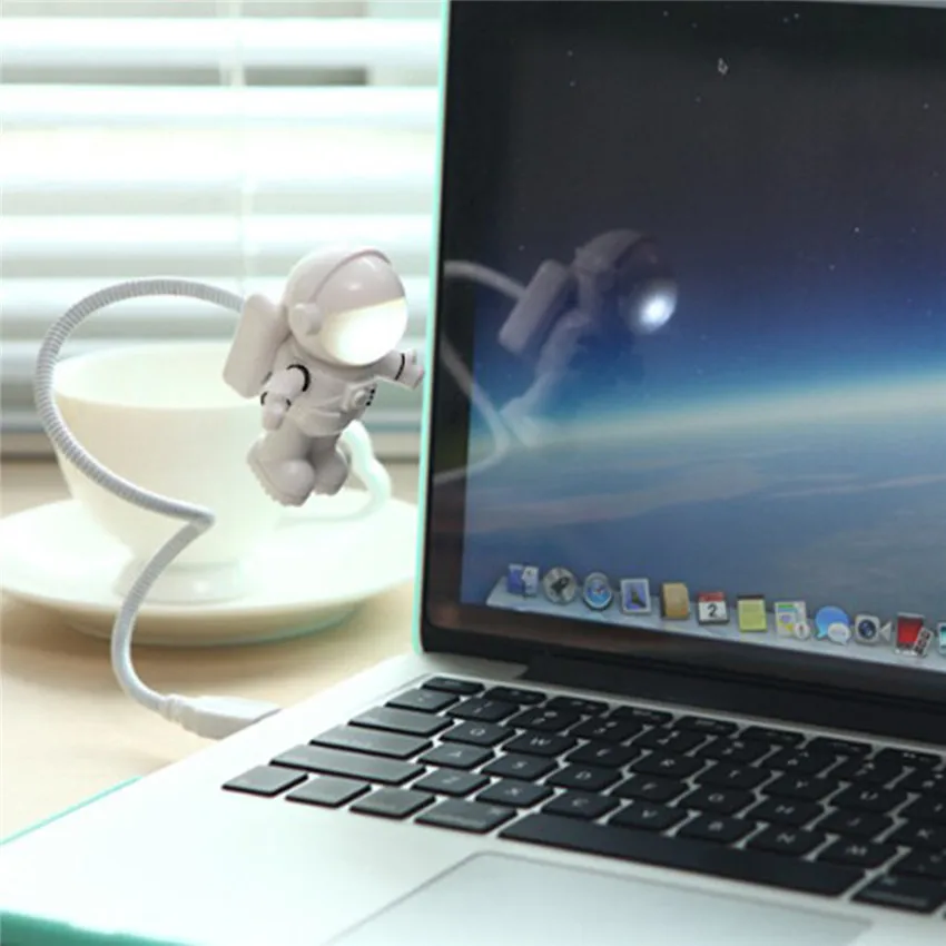 Холодный Новый космонавт умный USB светодио дный светодиодный регулируемый