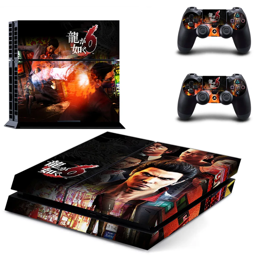 Рю ga Gotoku 6 Inochi no Uta Обложка из игры для наклейка PS4 Стикеры Игровые приставки 4 и 2