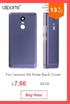 Задняя крышка для Lenovo K6 Note на батарею черный золотой